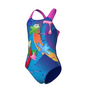 Arena Girl's Swimsuit Swim Pro Back Blue-Multi Παιδικό Μαγιό 010717-889