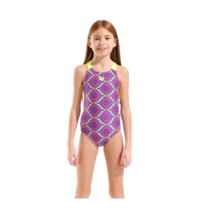 Arena Girl Floral Swim Pro Back Swimsuit Παιδικό Μαγιό 011788-696