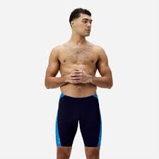 Speedo Men's Hyperboom Panel Jammer Navy/Lagoon Blue 8-00520918661