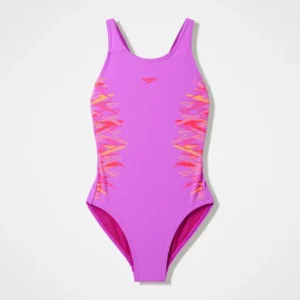 Speedo Girls' Placement Muscleback Swimsuit Μαγιό Κολύμβησης 8-08324004