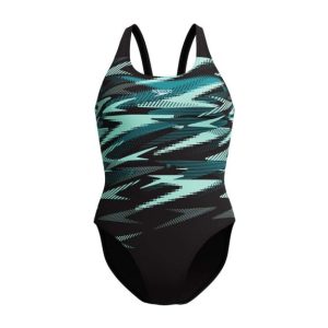 Speedo Women's HyberBoom Placement Swimsuit DarkTeal/Green 8-0869418418