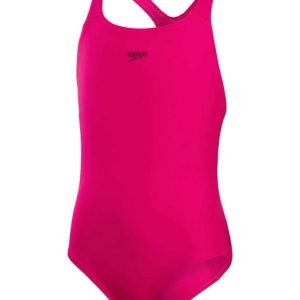 Speedo Girls' Endurance+ Medalist Swimsuit Pink 8-13457B495