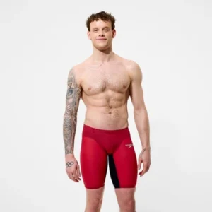 Speedo Men's Fastskin LZR Pure Valor 2.0 Jammer Red/Black 8-15861002