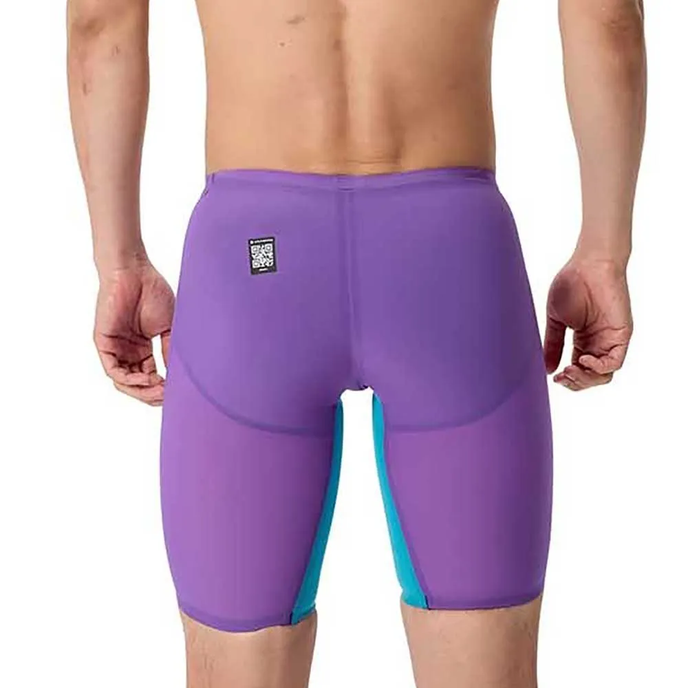 Speedo Men's Fastskin LZR Pure Valor 2.0 Jammer Purple/Turquoise 8-15861004 - Image 2