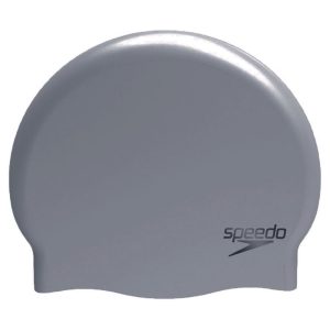 Speedo Adult Plain Moulded Silicone Cap Grey 870984-9086