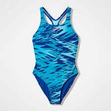 Speedo Girls' HyberBoom Printed Medalist One Piece Μαγιό Κολύμβησης 8-A000260005