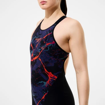 Speedo Women's Fastskin LZR Pure Valor 2.0 Openback Kneeskin Printed 8-A000408007 - Image 3