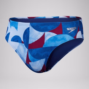 Speedo Boys Club Training 8cm Allover Digital Brief Blue/Purple 8-1244117331