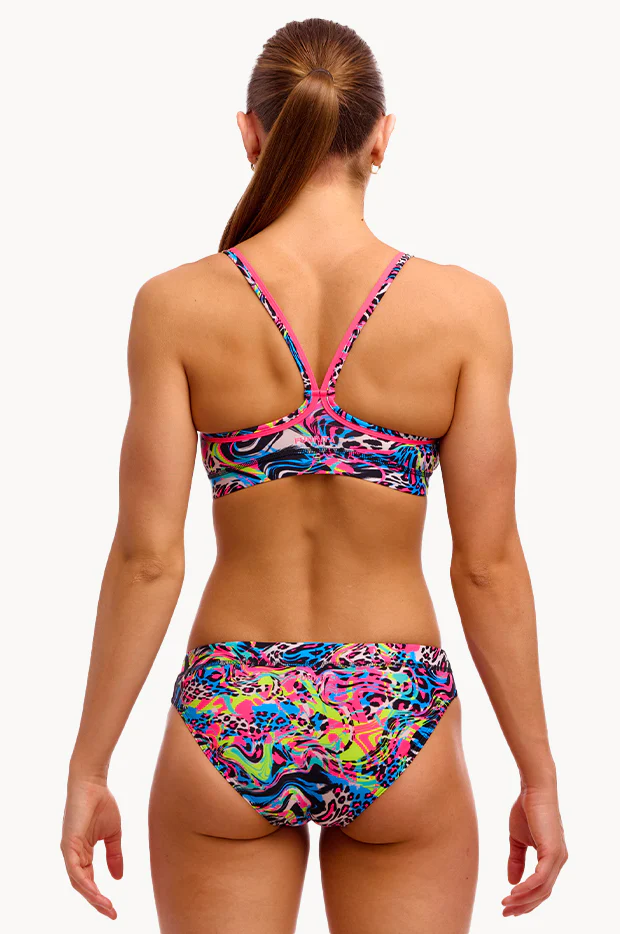 Funkita Ladies Bikini Bottom Sports Brief Lolly Leopard FKS027L72235 - Image 3