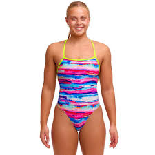 Funkita Ladies Strapped In One Piece Colour Cutaway FKS034L72311