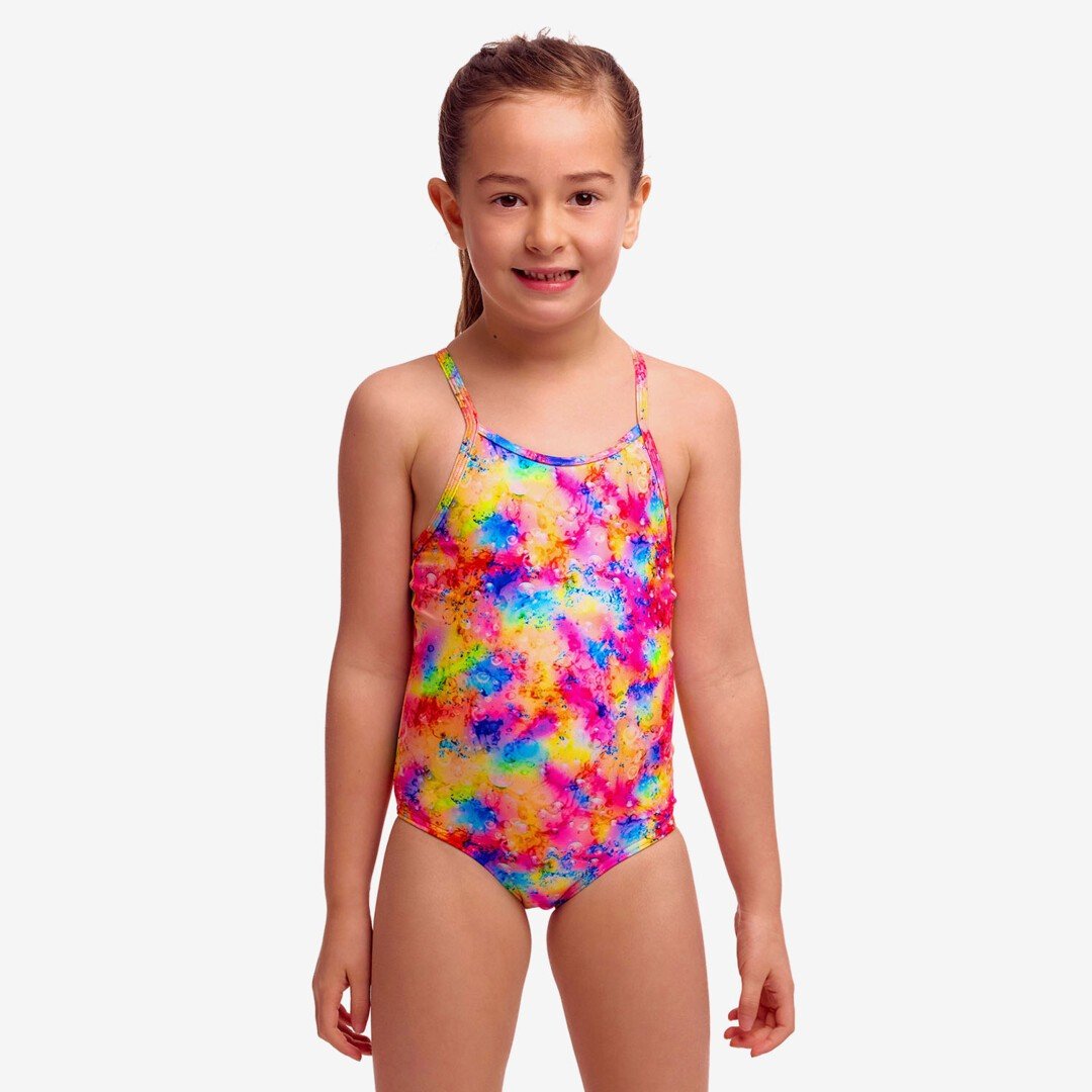 Fukita Toddler Girl's Printed One Piece Dry Me Παιδικό Μαγιό FKS022G72309