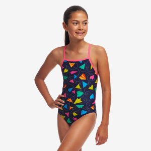 Funkita Girl's Strapped In One Piece Fly Bye FKS034G71993