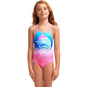 Fukita Toddler Girl's Printed One Piece Flying Flipper Παιδικό Μαγιό FG01T71557