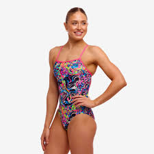 Funkita Ladies Single Strap One Piece Lolly Leopard FKS030L72235