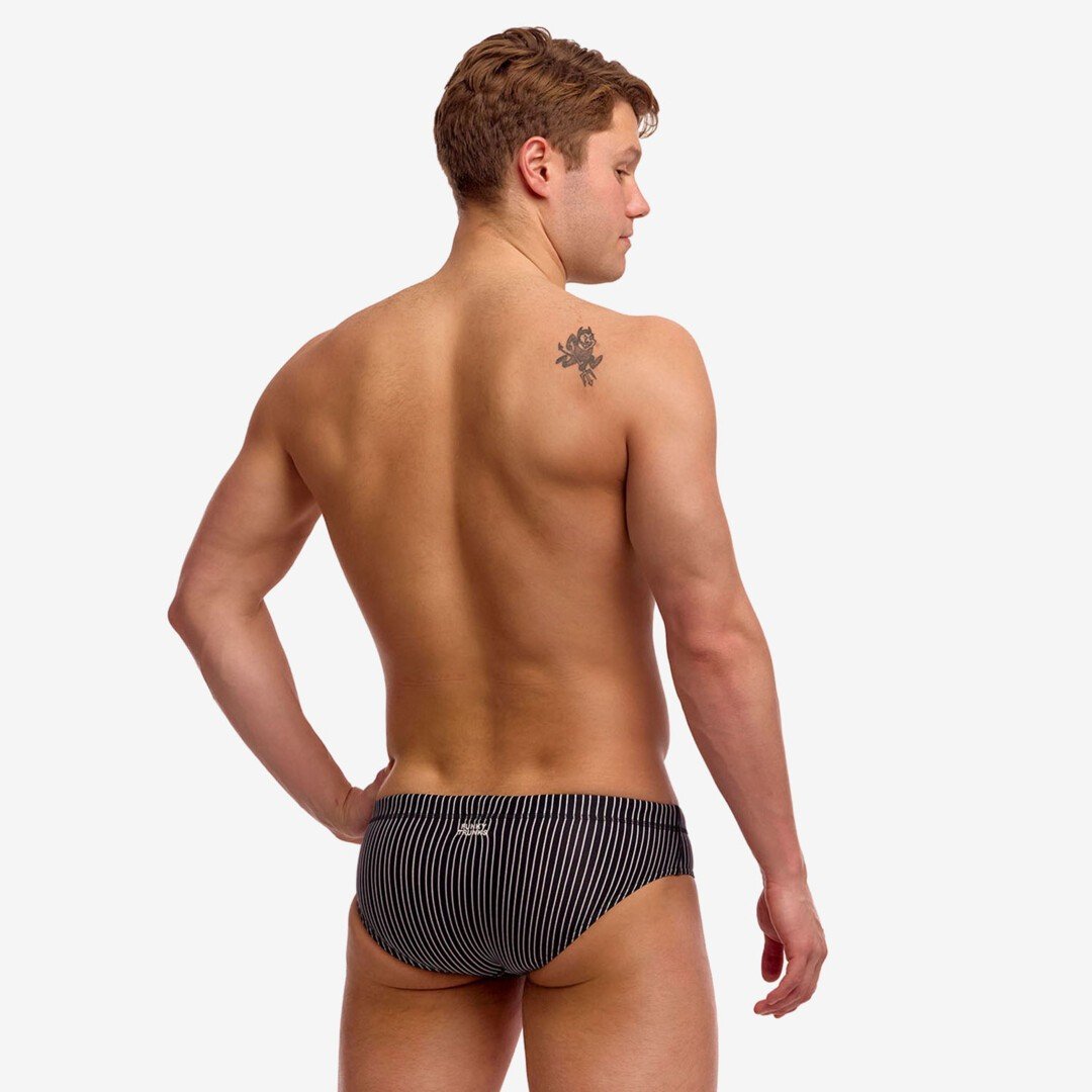 Funky Men's Pin Stripe Classic Brief FTS035M72396 - Image 2