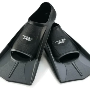 Aqua Speed Short Training Swim Fins Black/Grey 20643-26