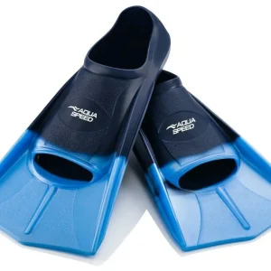Aqua Speed Short Training Swim Fins Blue 20643-02